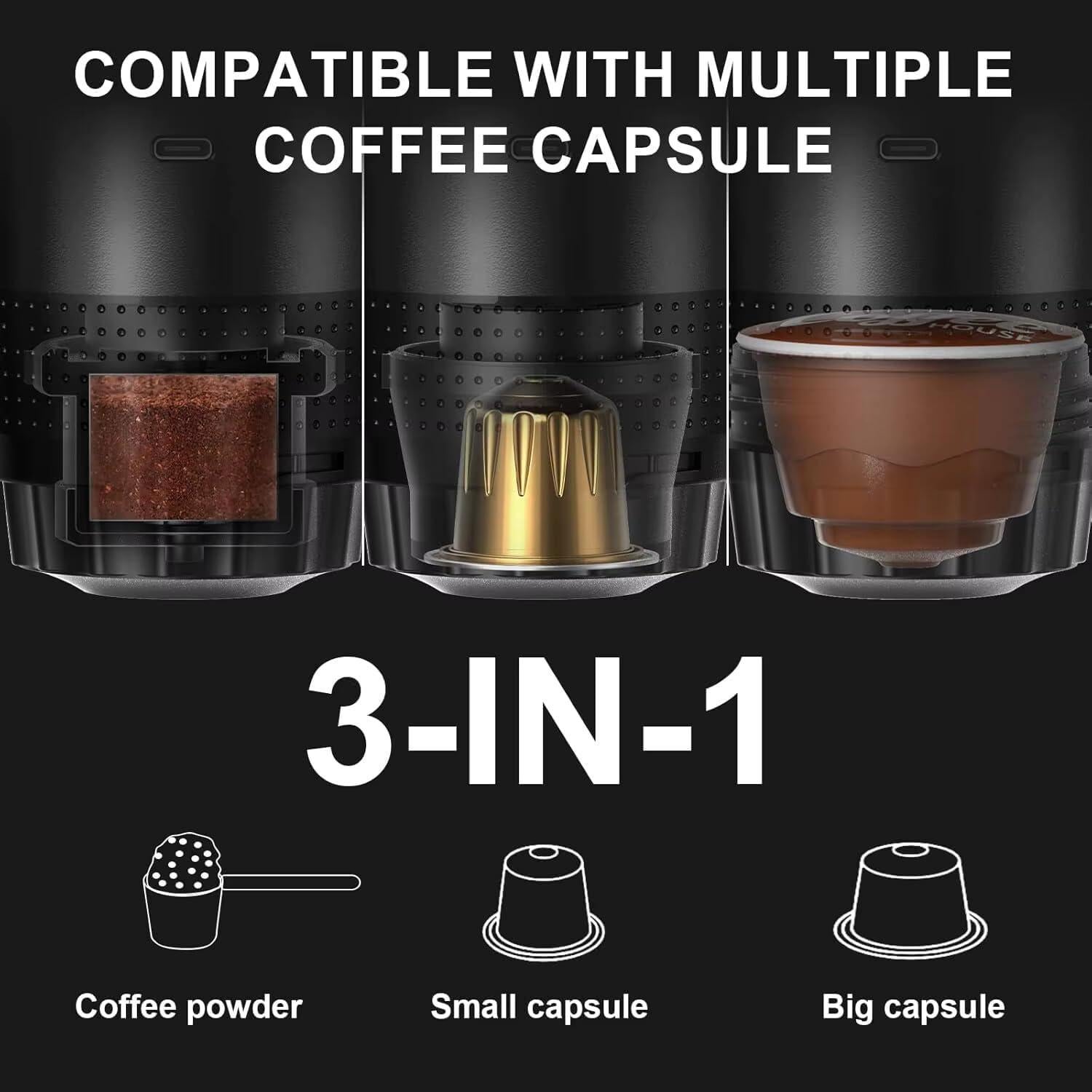 Máquina de Espresso Portátil Genérico Moltopresso 7500mAh