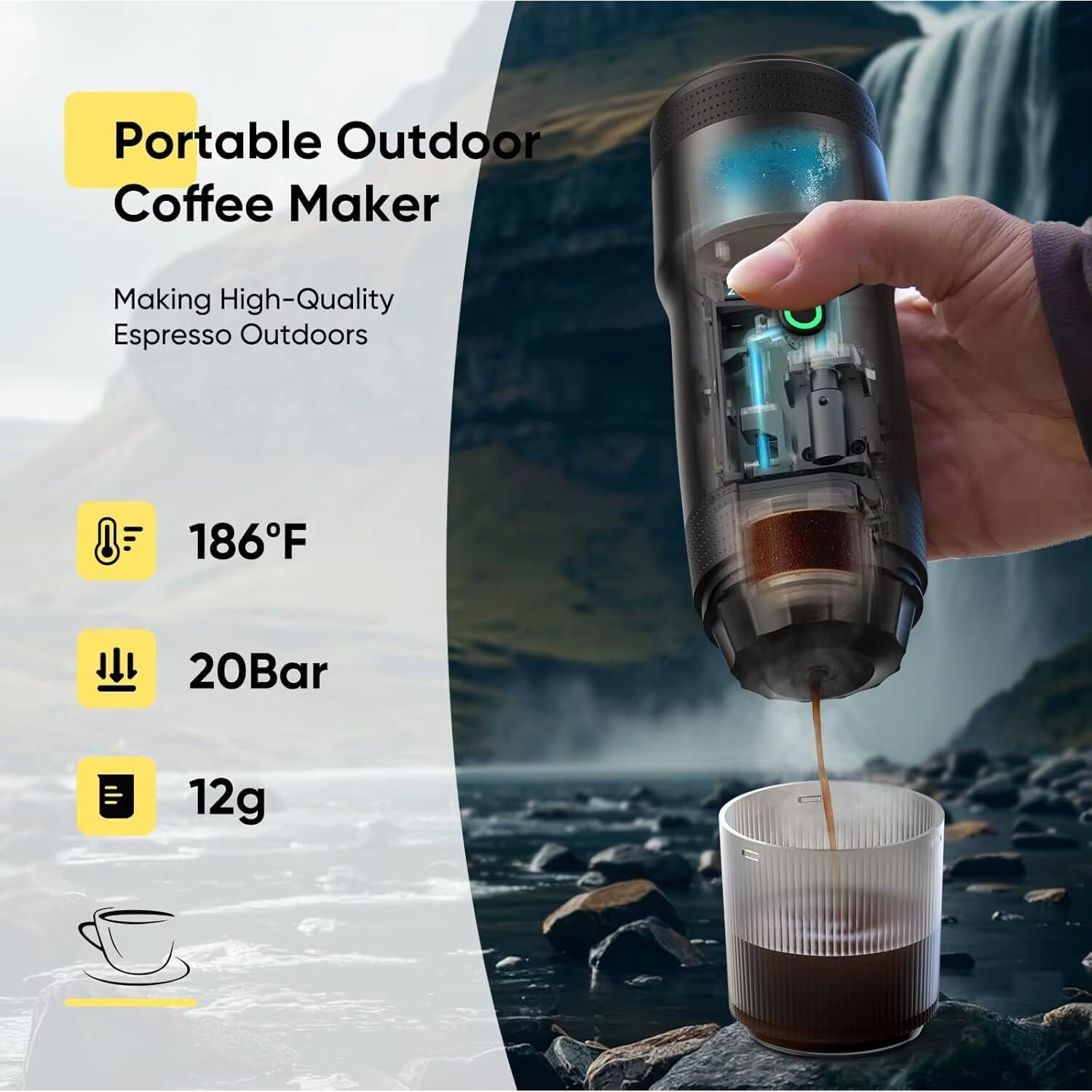 Máquina de Espresso Portátil Genérico Moltopresso 7500mAh