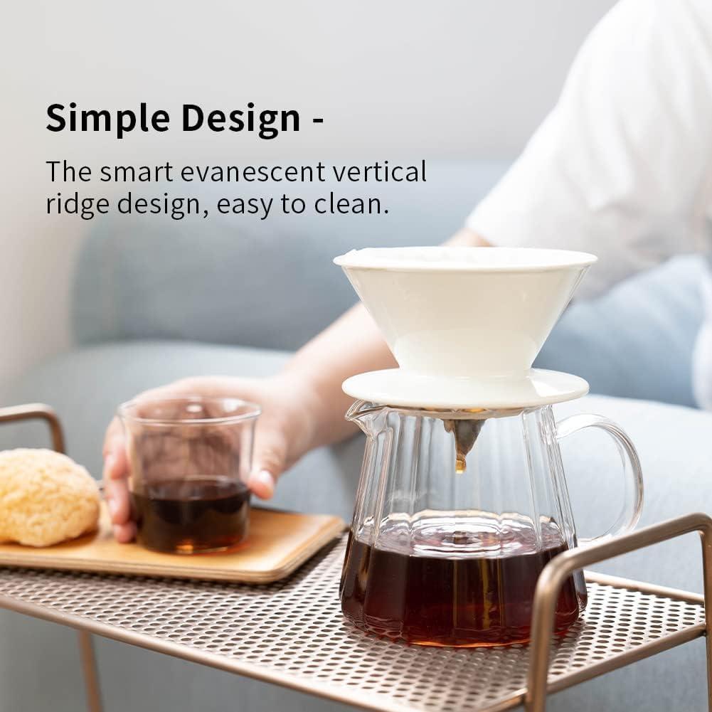 Jarra de Café de Vidrio Watchget 500ml - Resistente al Calor