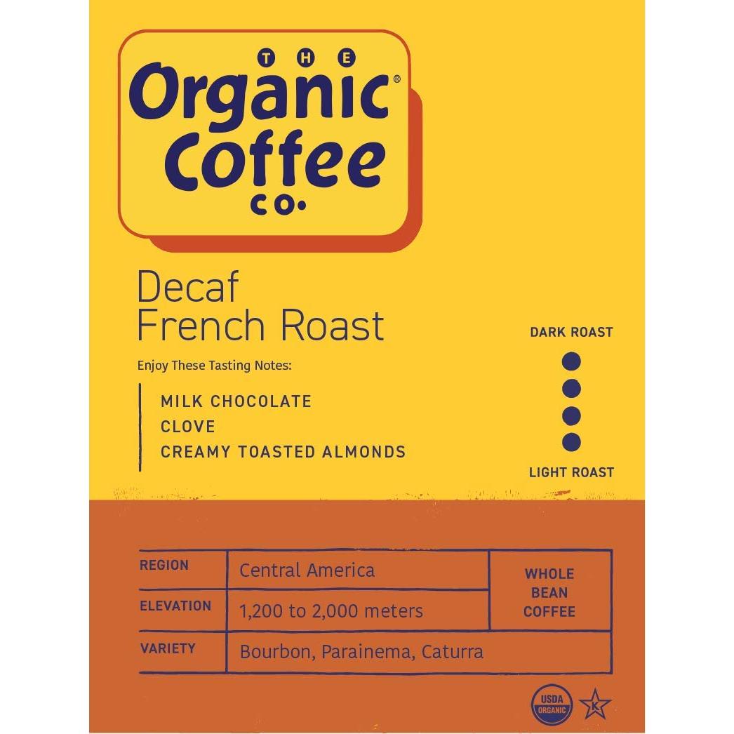 Café Orgánico Descafinado Tostado Francés 2KG The Organic Coffee Co.