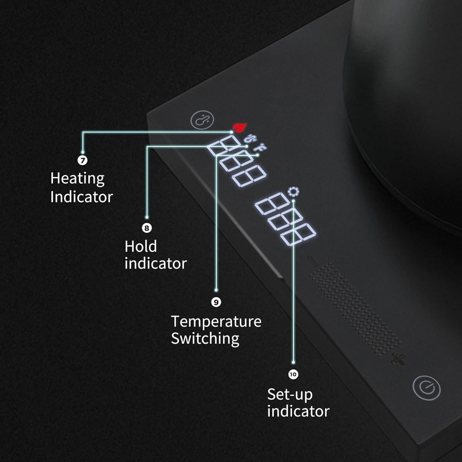 Hervidor Eléctrico TIMEMORE 600ML Acero Inoxidable Control Temperatura