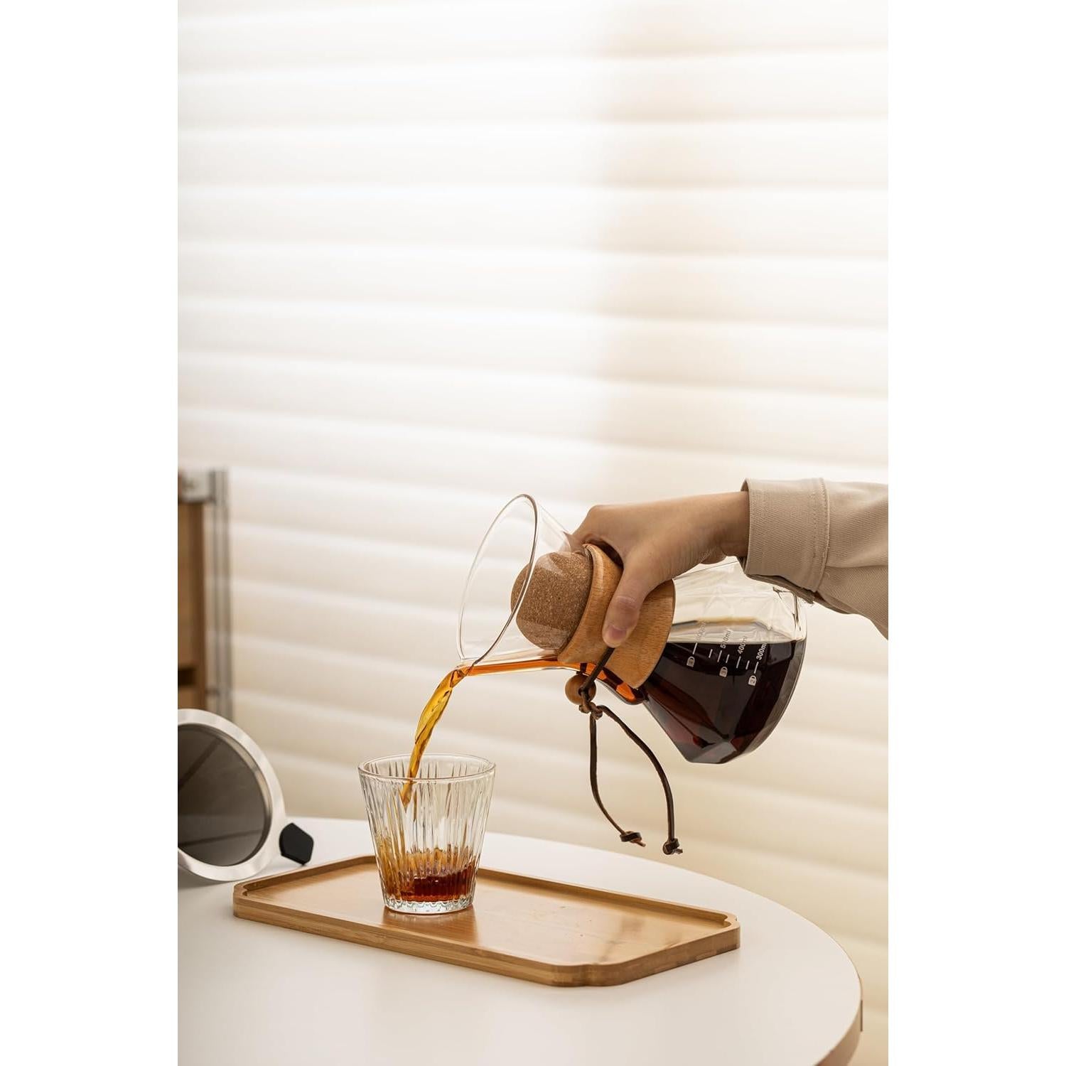 Cafetera de Goteo HYAXGM 800ml Vidrio Borosilicato