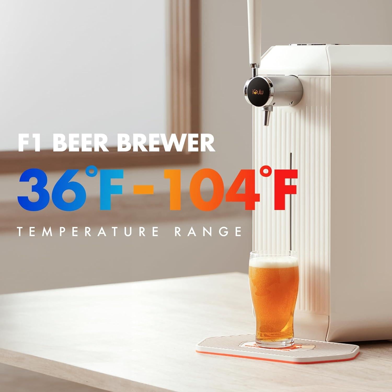 Cervecero Automático iGulu F1 3.8L Control Temperatura y Presión