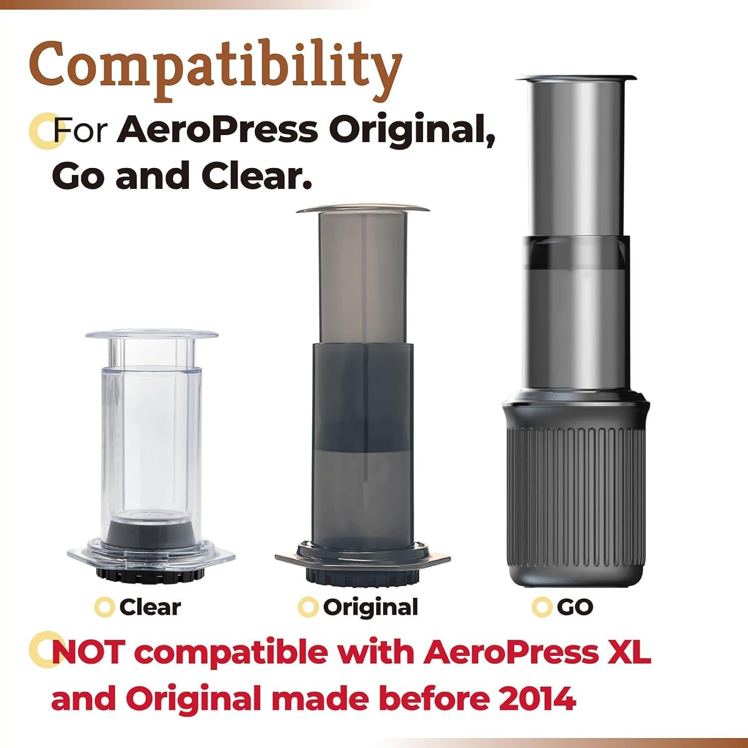 Tapa de Filtro de Café Xinafan para AeroPress Original y Go