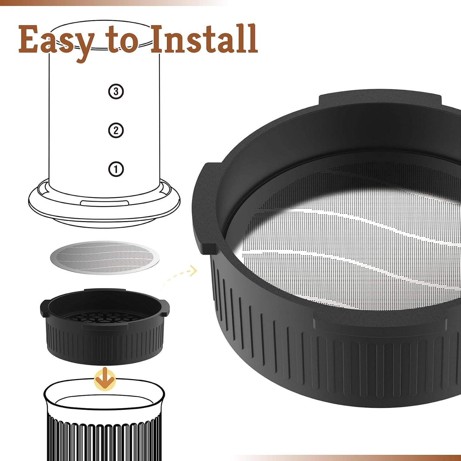 Tapa de Filtro de Café Xinafan para AeroPress Original y Go