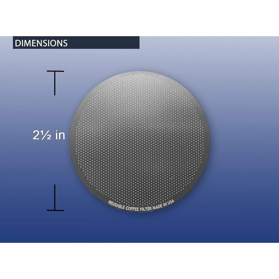 Filtro de café reutilizable GoldTone de acero inoxidable 1 unidad