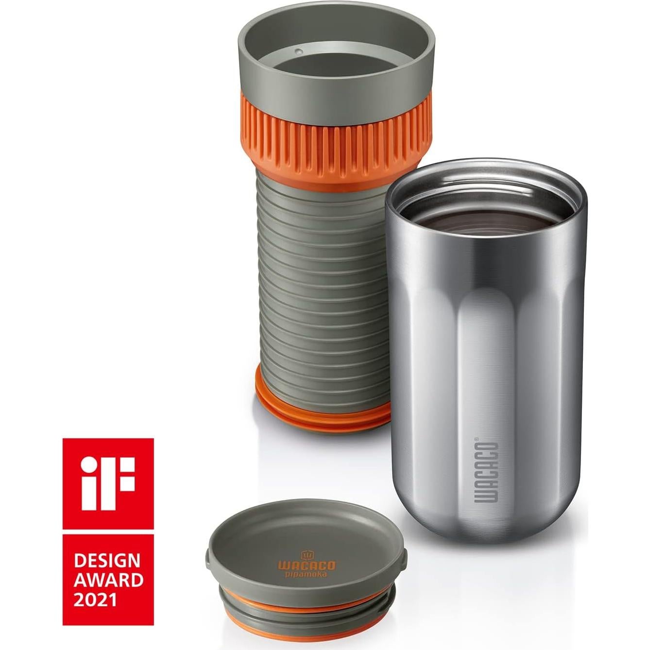 Cafetera Portátil WACACO Pipamoka Manual 295 ml Gris Salvia