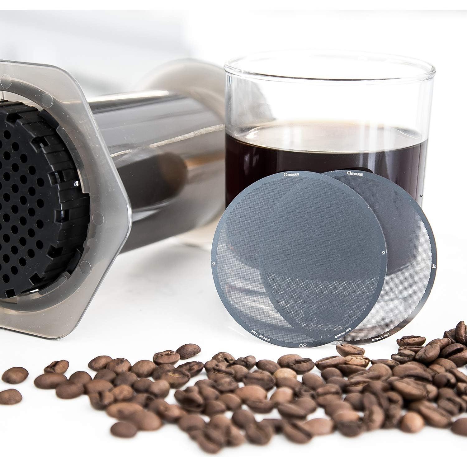 Filtros Reutilizables de Acero Inoxidable Ameuus para AeroPress