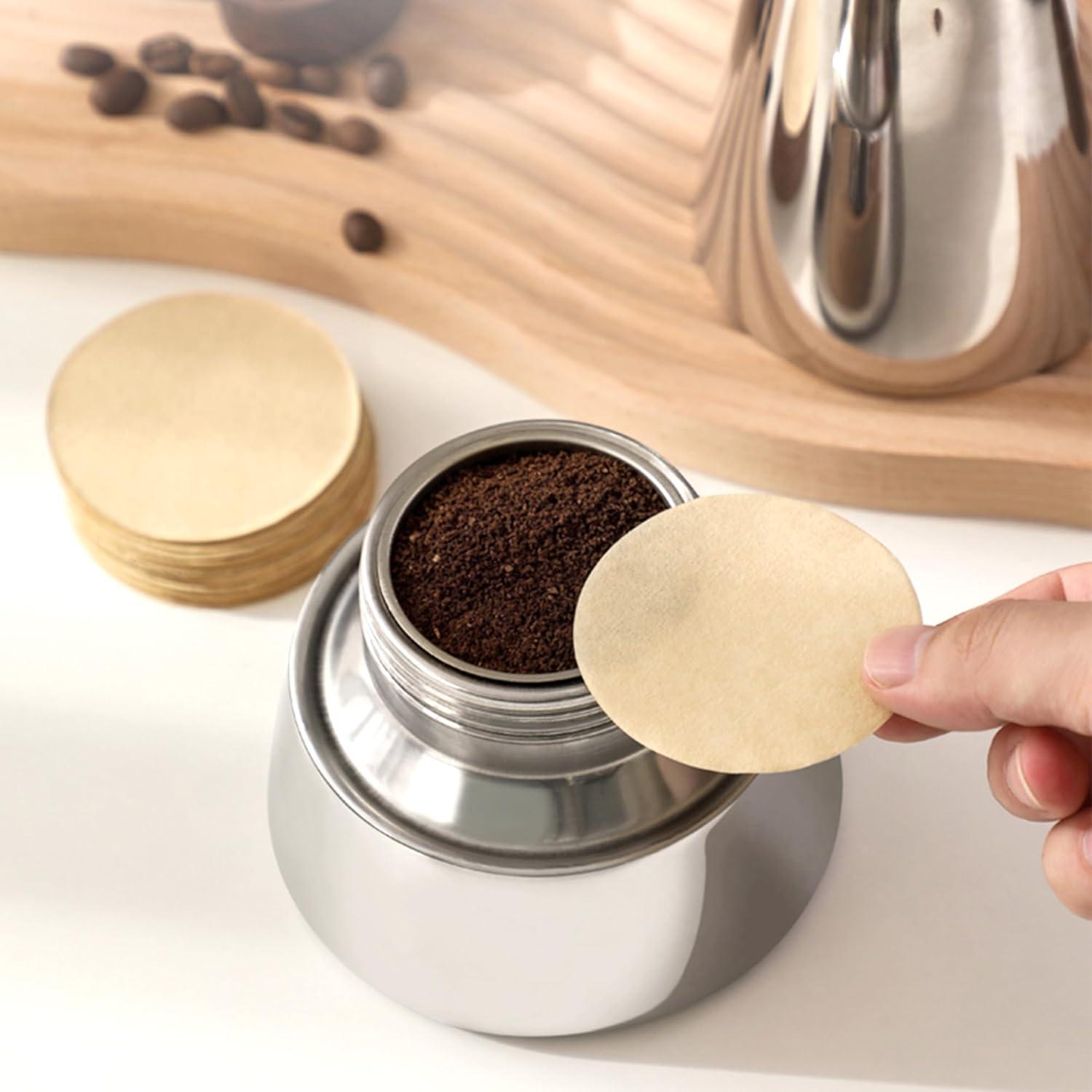 Paquete de 300 filtros de café redondos Cretty-Meet 6.4 cm