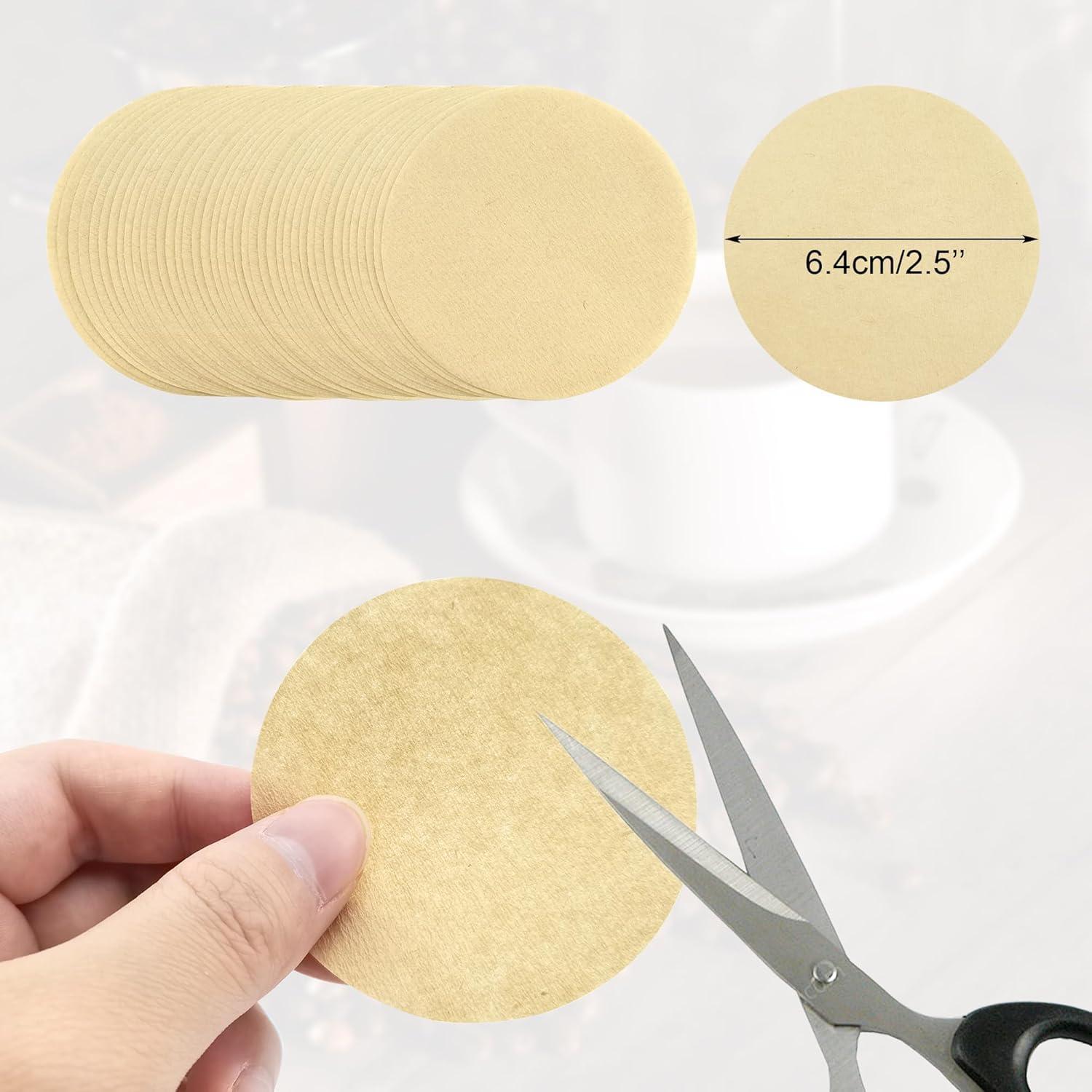 Paquete de 300 filtros de café redondos Cretty-Meet 6.4 cm