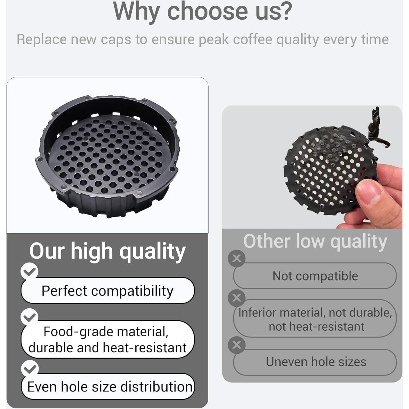 Filtro de Repuesto para AeroPress Hufopik - 2 Pcs 6.35 cm