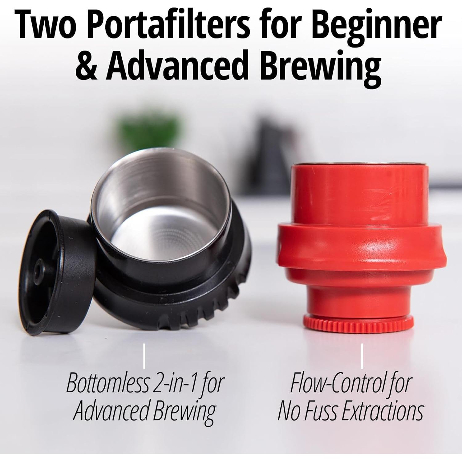 Máquina de Espresso Manual Flair NEO Flex - Con Manómetro y 2 Portafiltros