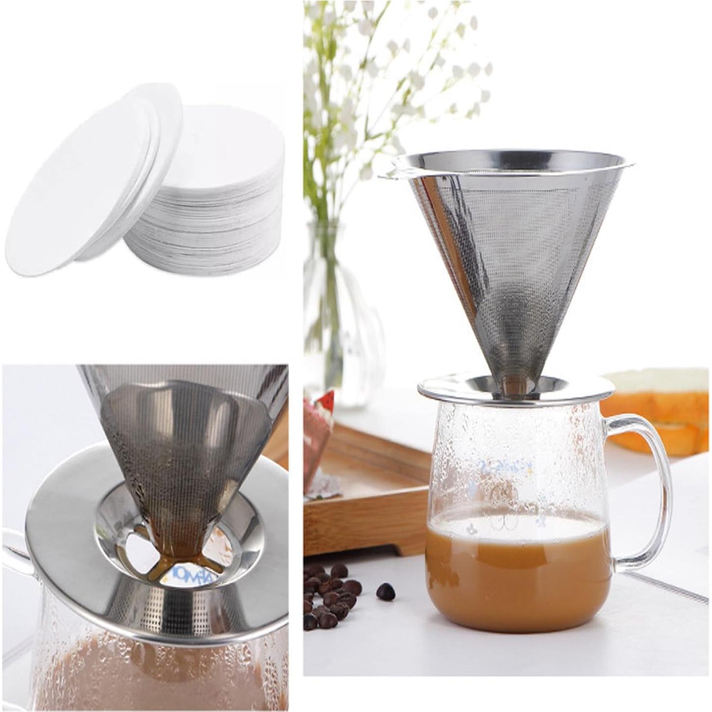 Filtros de papel desechables iHMeiju 6.35 cm 500 unidades