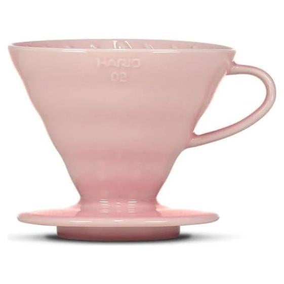 Goteador de Café Hario V60 Cerámica Rosa 2-4 Tazas