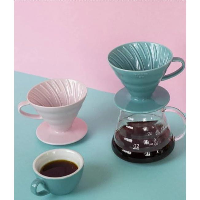Goteador de Café Hario V60 Cerámica Rosa 2-4 Tazas