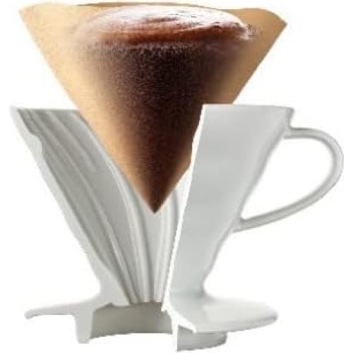 Filtros de Café de Papel Hario V60 Tamaño 01 - 100 Unidades