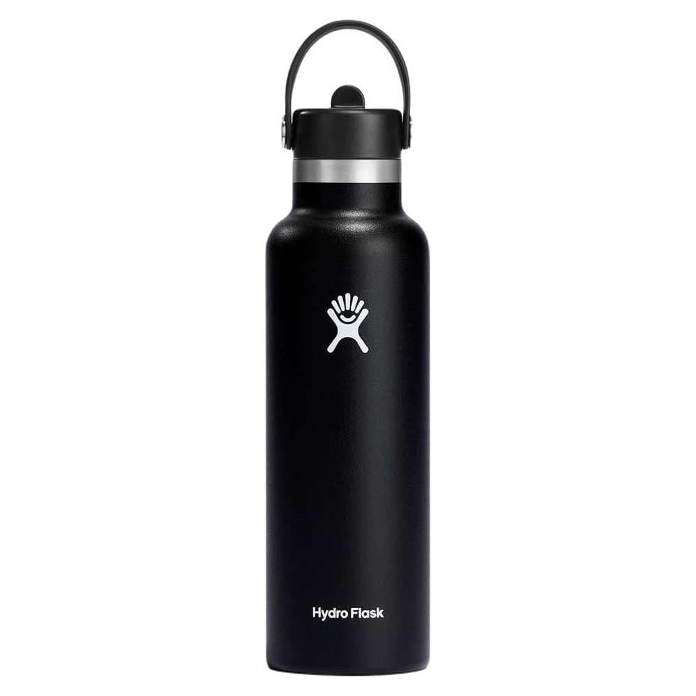 Botella de Agua Hydro Flask 621 ml Acero Inoxidable Negro