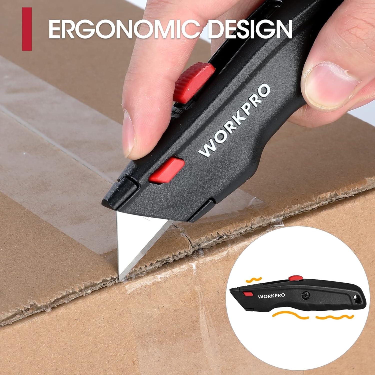 Cortador de Cajas WORKPRO 3 + 10 Cuchillas Extra