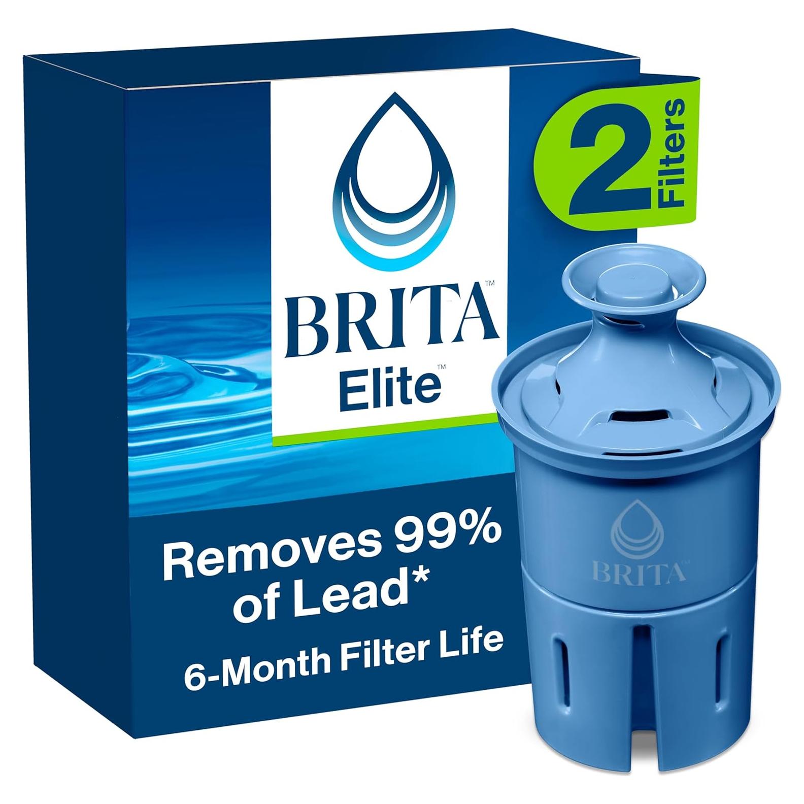 Filtros de Reemplazo Brita Elite - 2 Unidades, Azul, NSF