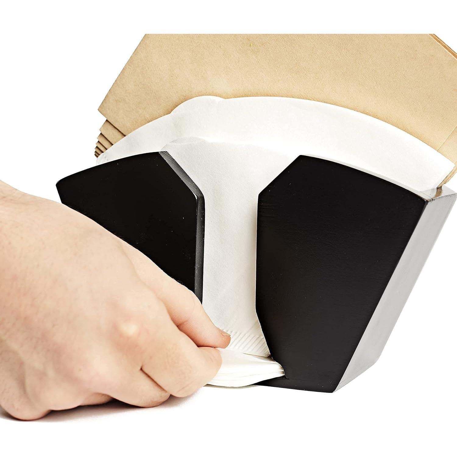 Soporte Organizador de Filtros de Café de Bambú Grind - Negro Mate