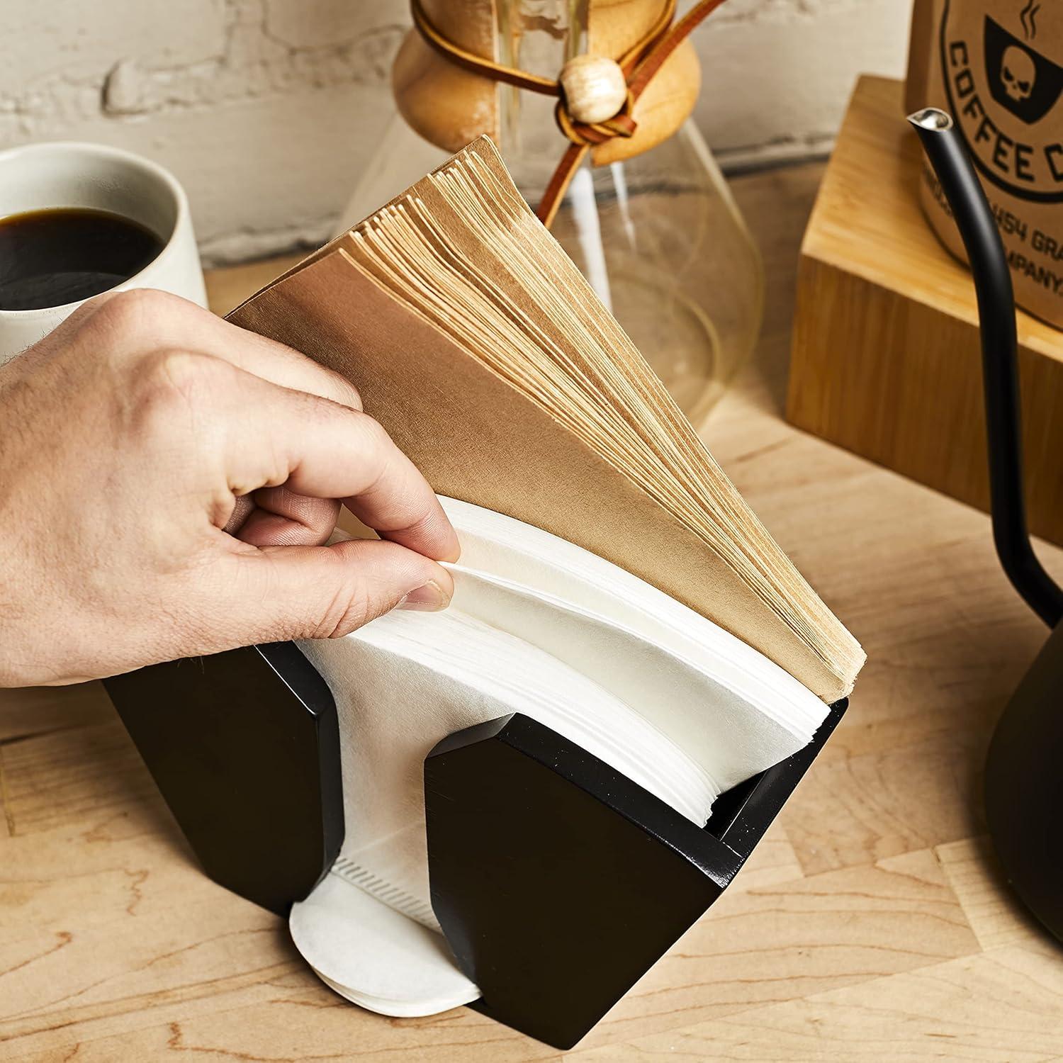 Soporte Organizador de Filtros de Café de Bambú Grind - Negro Mate