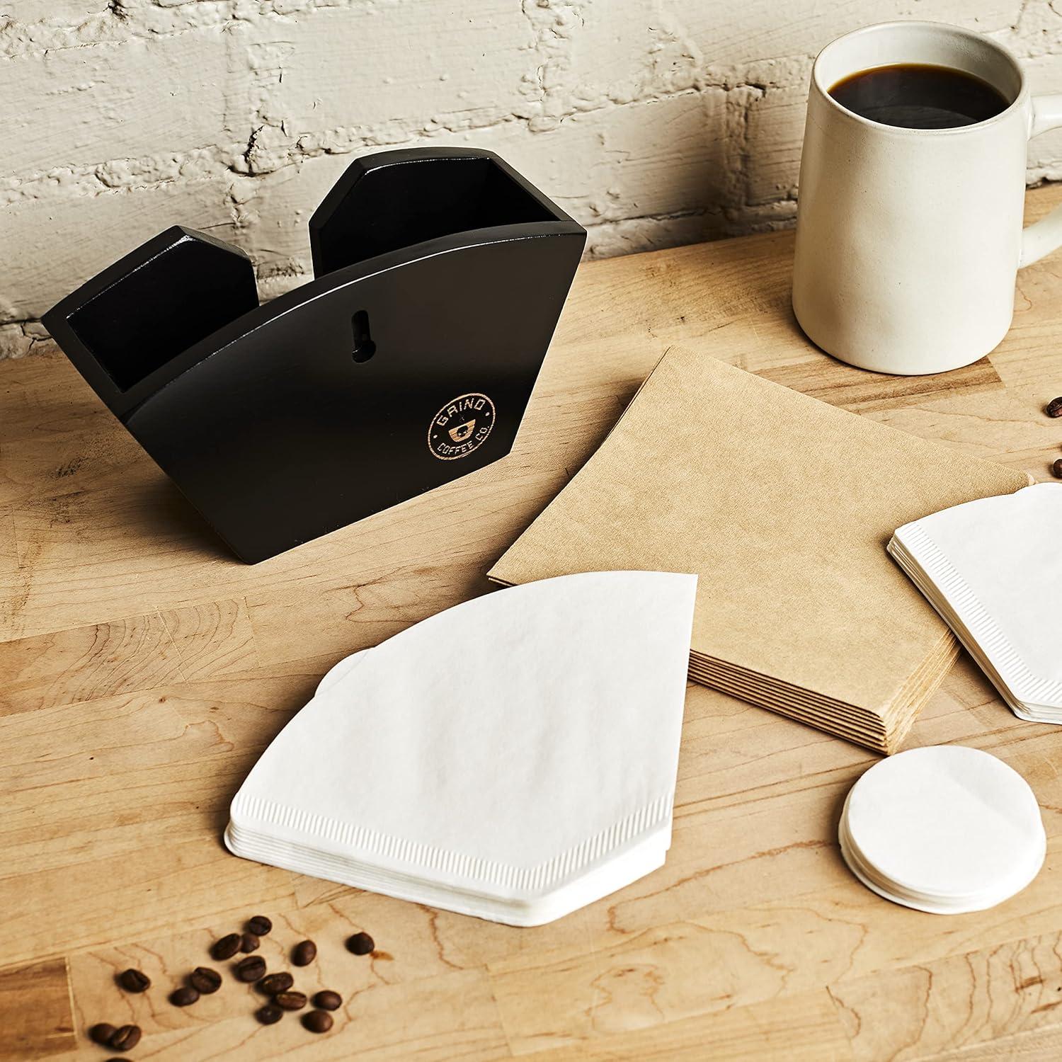 Soporte Organizador de Filtros de Café de Bambú Grind - Negro Mate