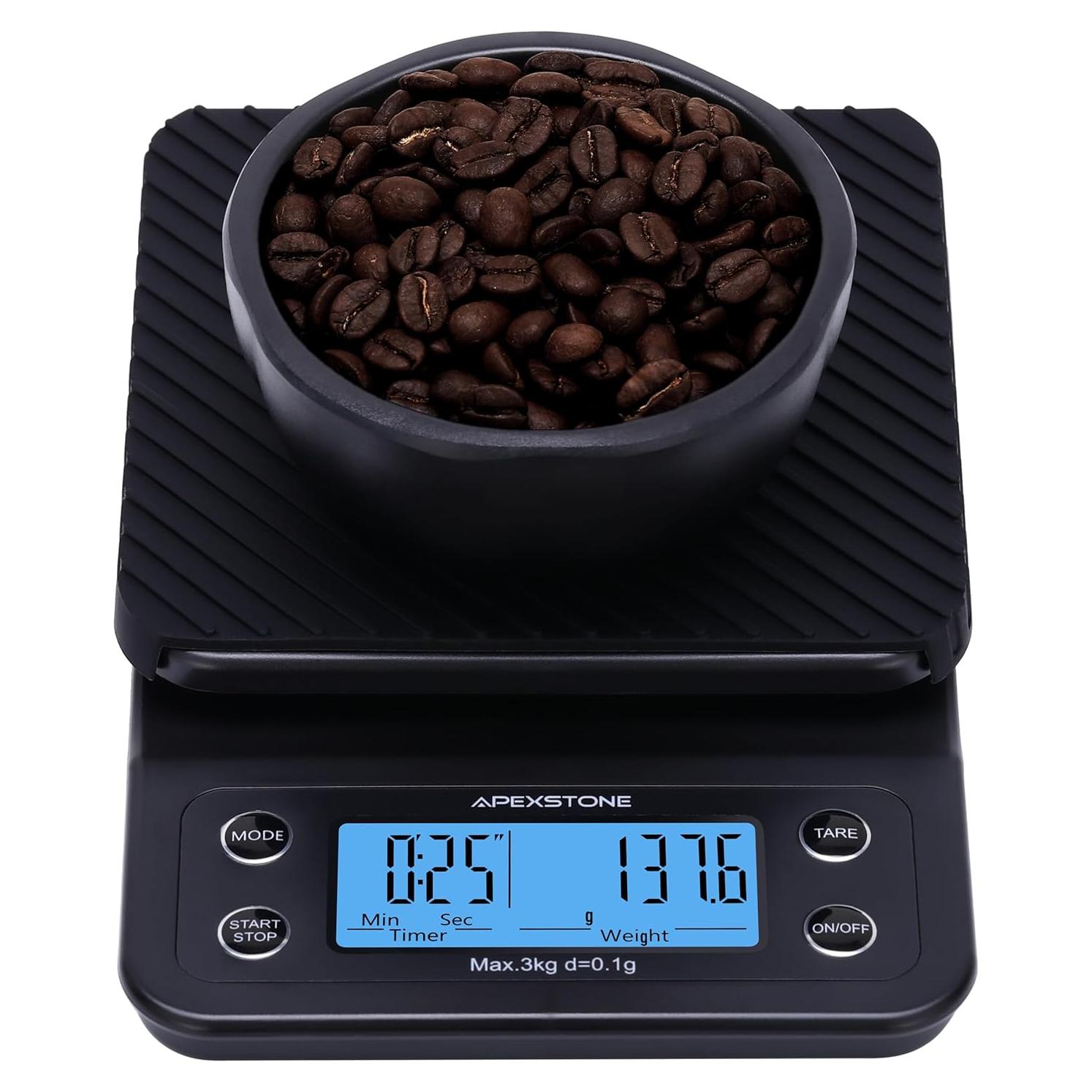 Báscula de Café Digital Apexstone con Temporizador 19.2x13.3cm