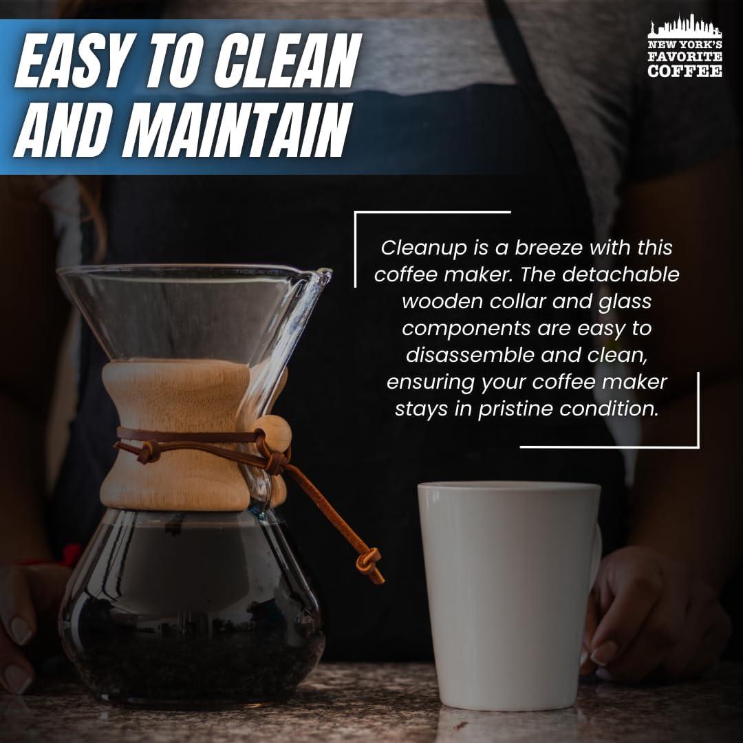 Cafetera de Goteo 6 Tazas Café Favorito de Nueva York Vidrio