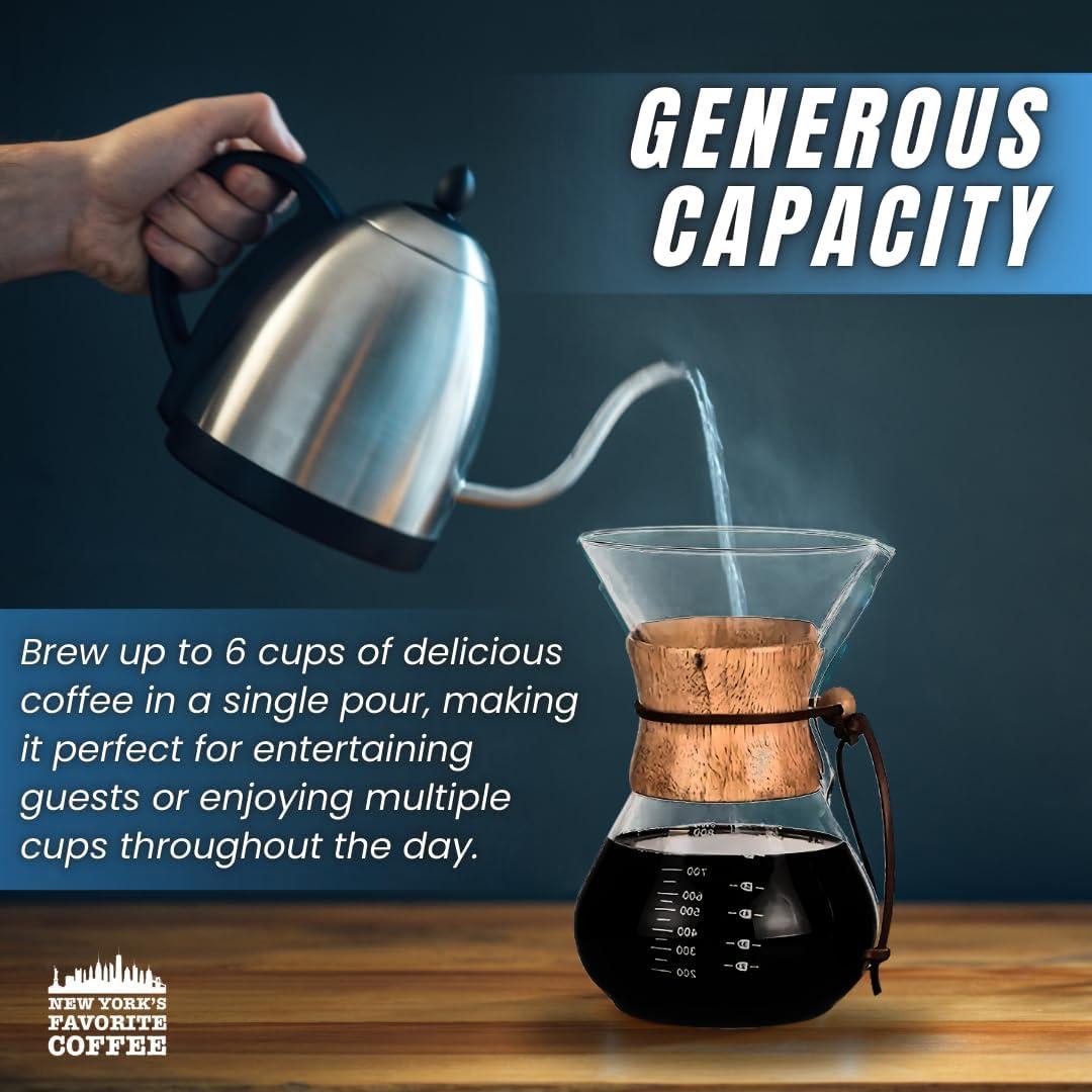 Cafetera de Goteo 6 Tazas Café Favorito de Nueva York Vidrio