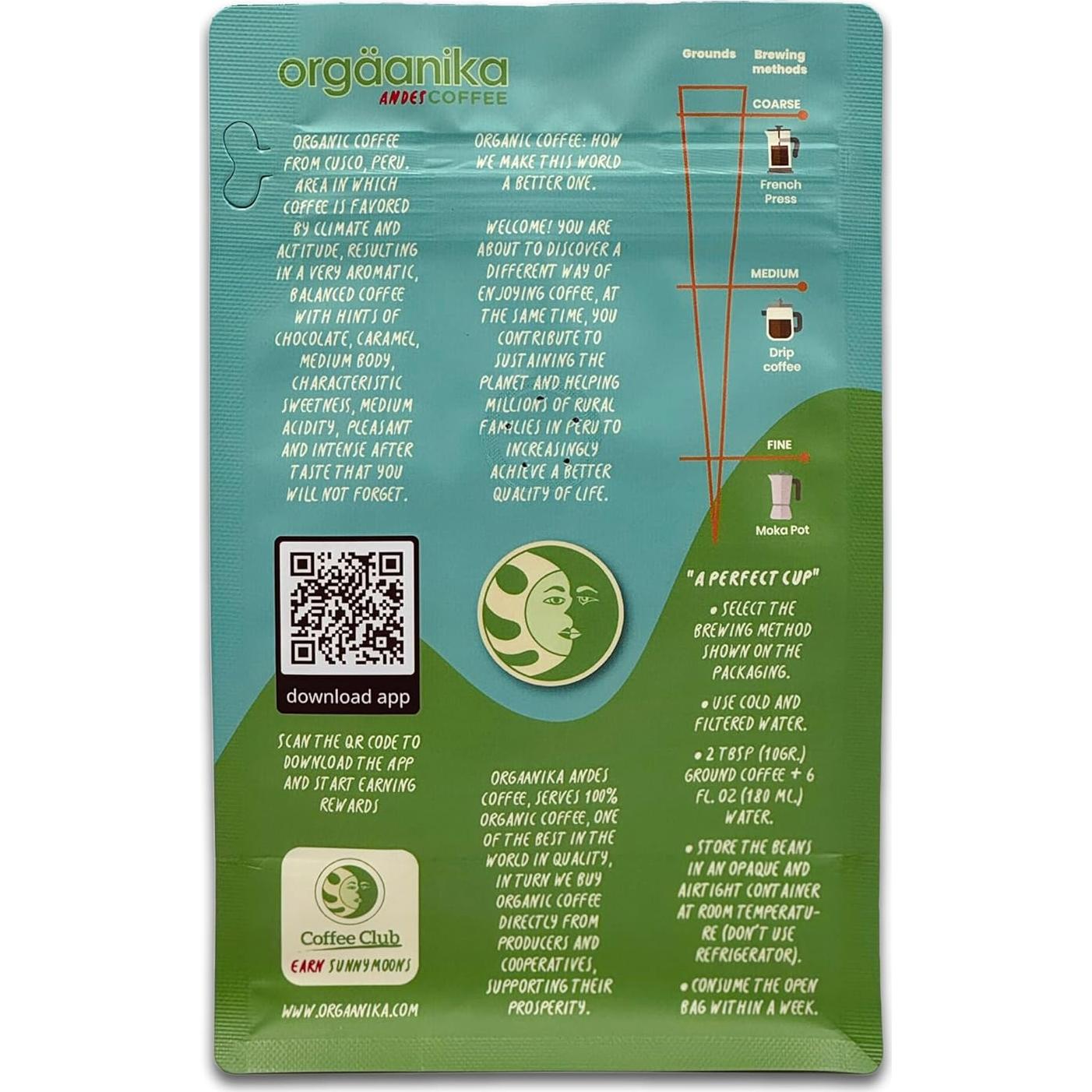 Café Orgánico Especialidad Nueva Orgaanika 340g Molido Medio