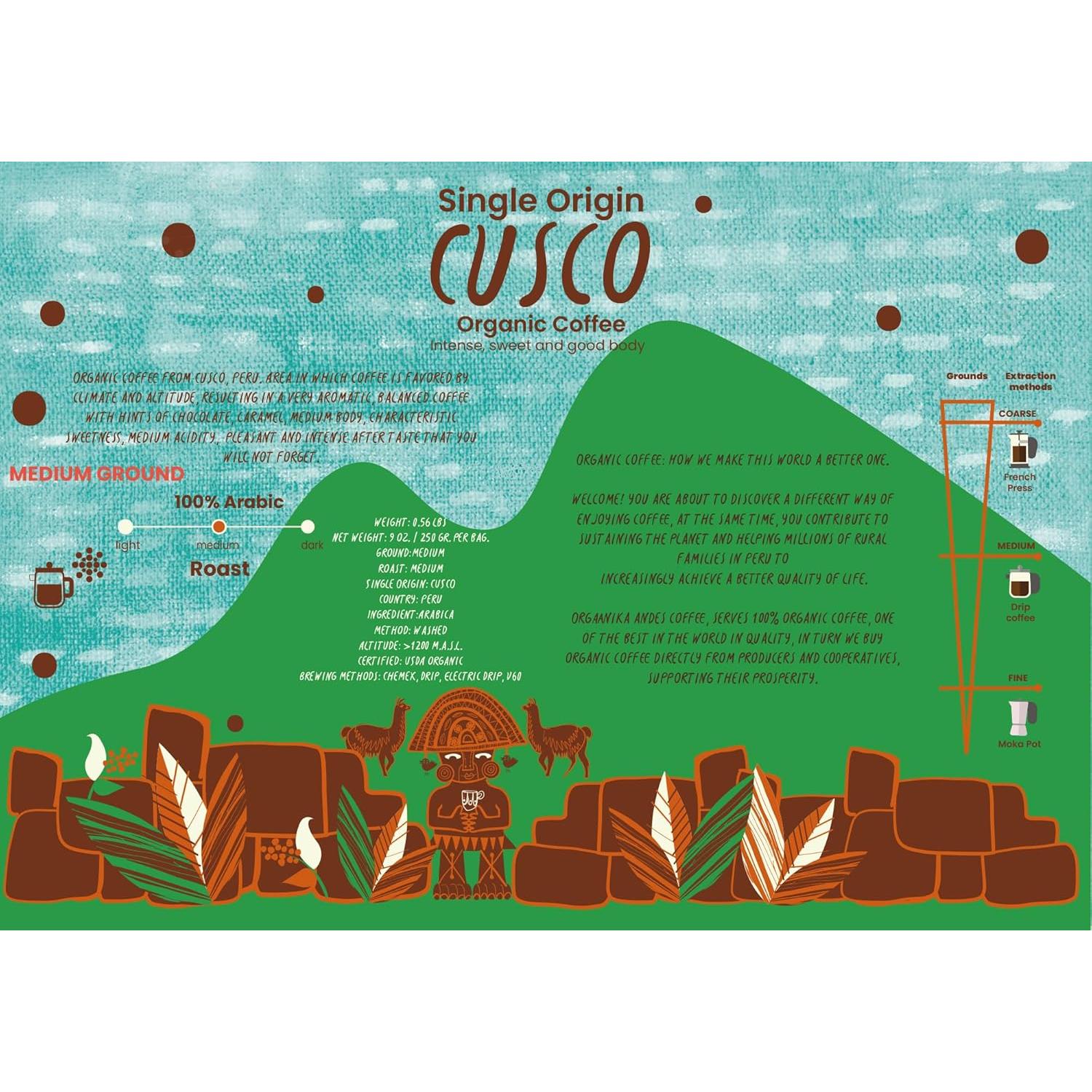 Café Orgánico Especialidad Nueva Orgaanika 340g Molido Medio