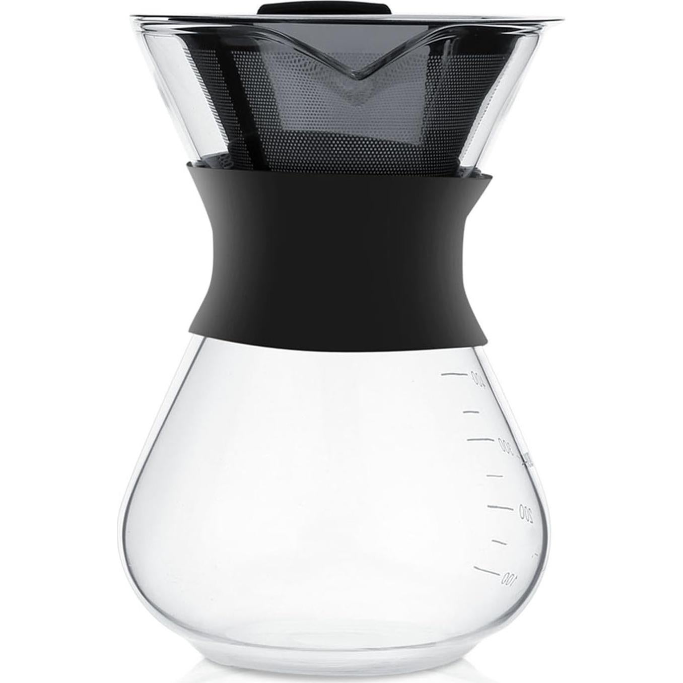Cafetera Manual de Goteo Tbest de Vidrio 400ml con Filtro Inoxidable