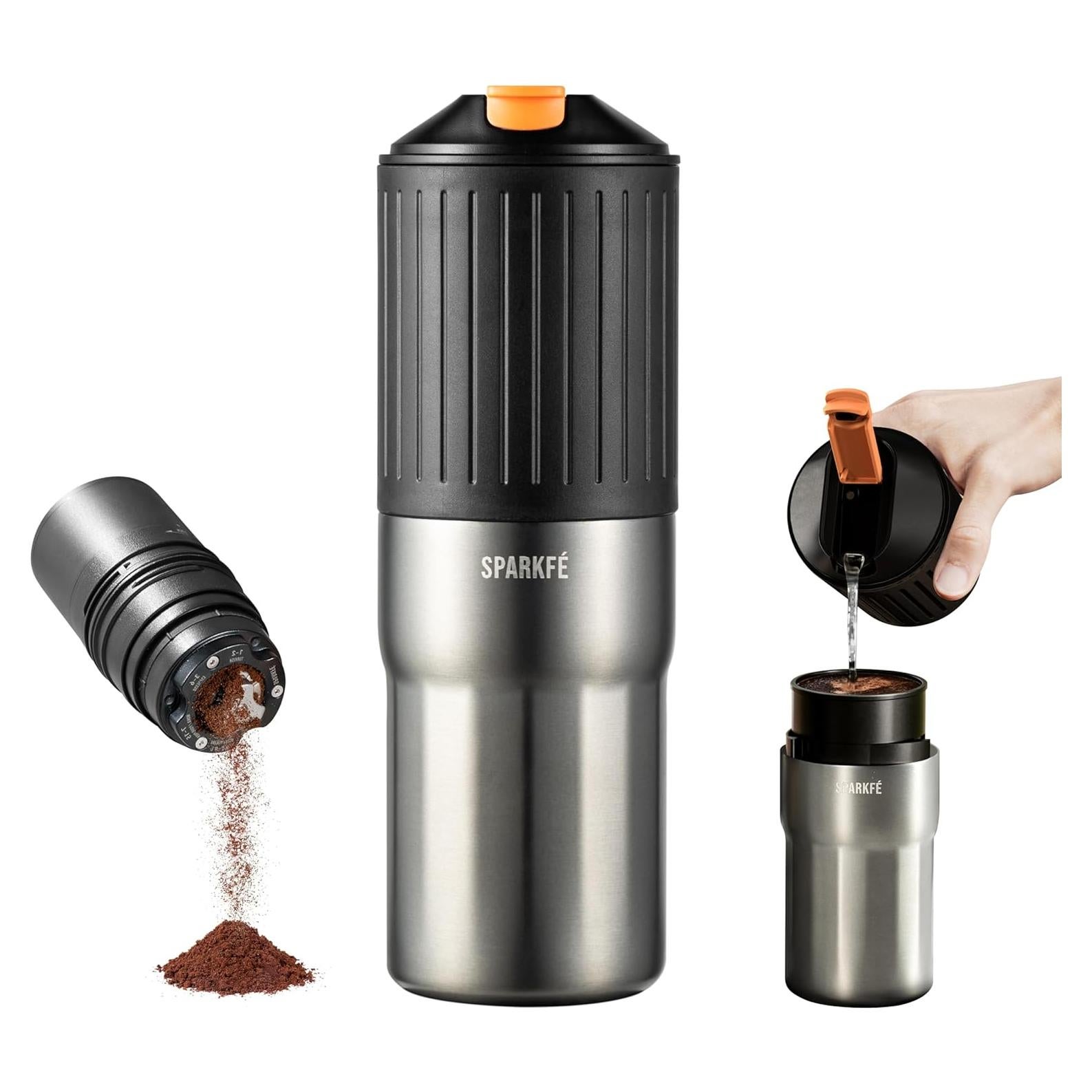 Cafetera de Goteo Manual SPARKFE CAP con Molinillo Eléctrico