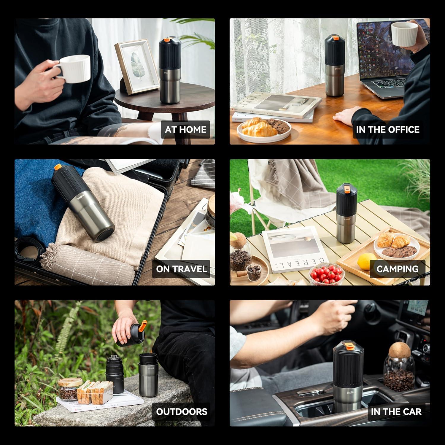 Cafetera de Goteo Manual SPARKFE CAP con Molinillo Eléctrico