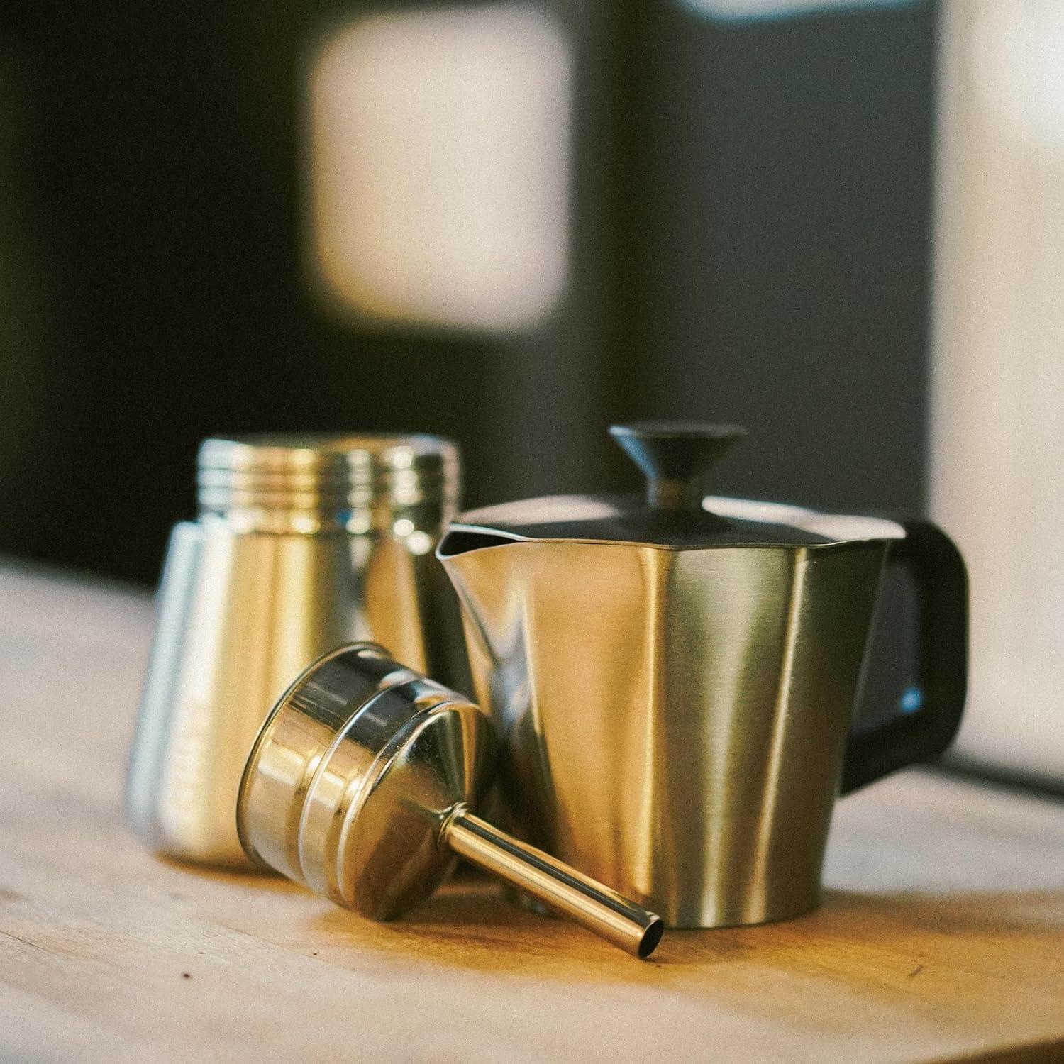 Cafetera Moka Pot MiiR Acero Inoxidable 10oz Manual