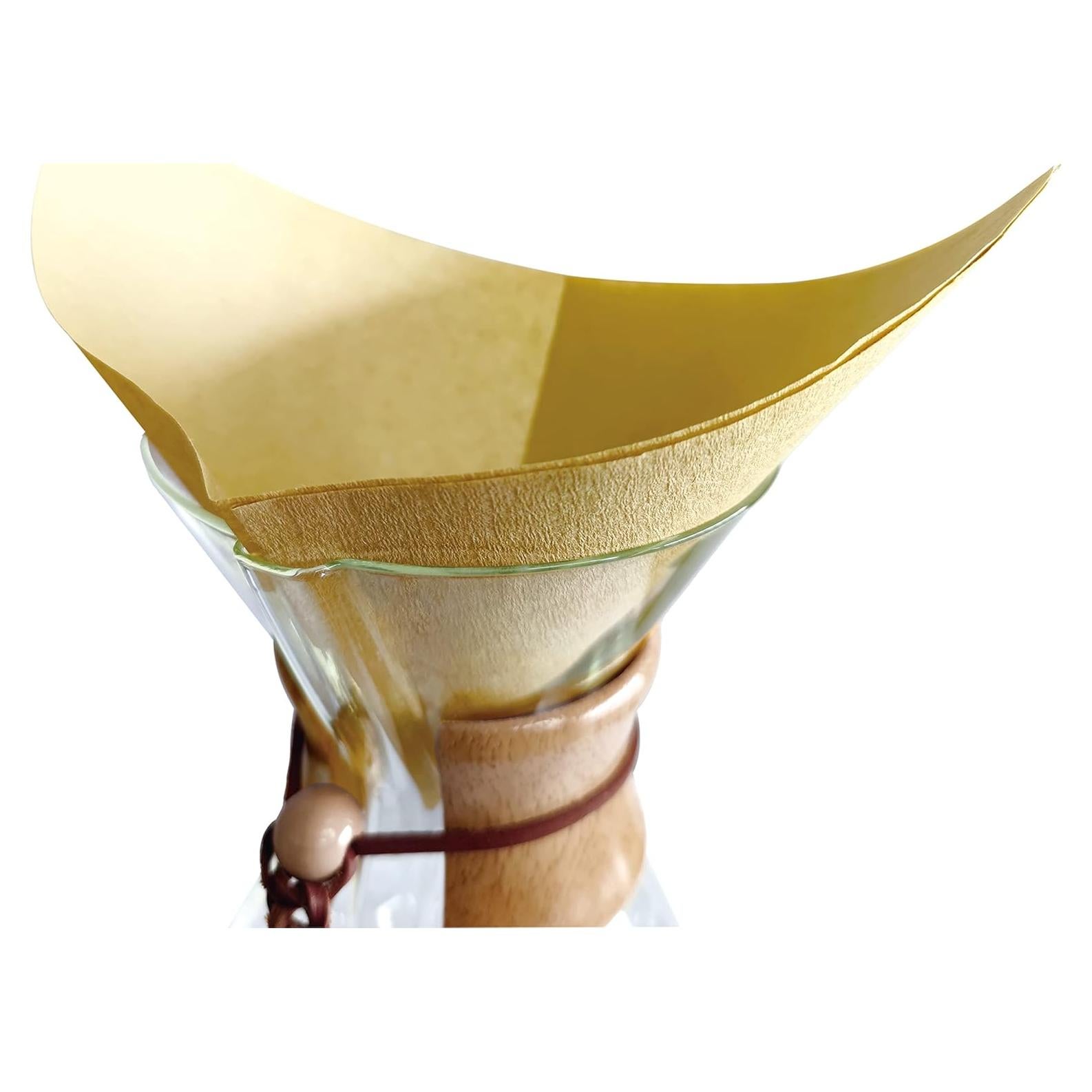 Filtro de café desechable AGOGO 100 unidades cuadrado natural