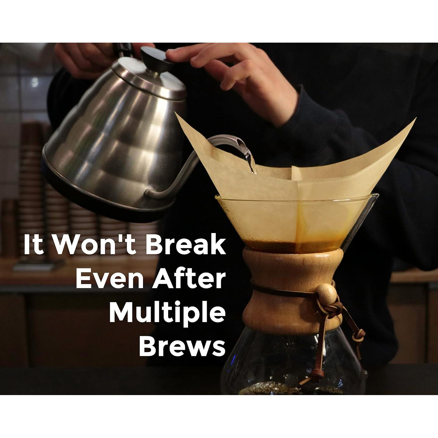 Filtro de café desechable AGOGO 100 unidades cuadrado natural