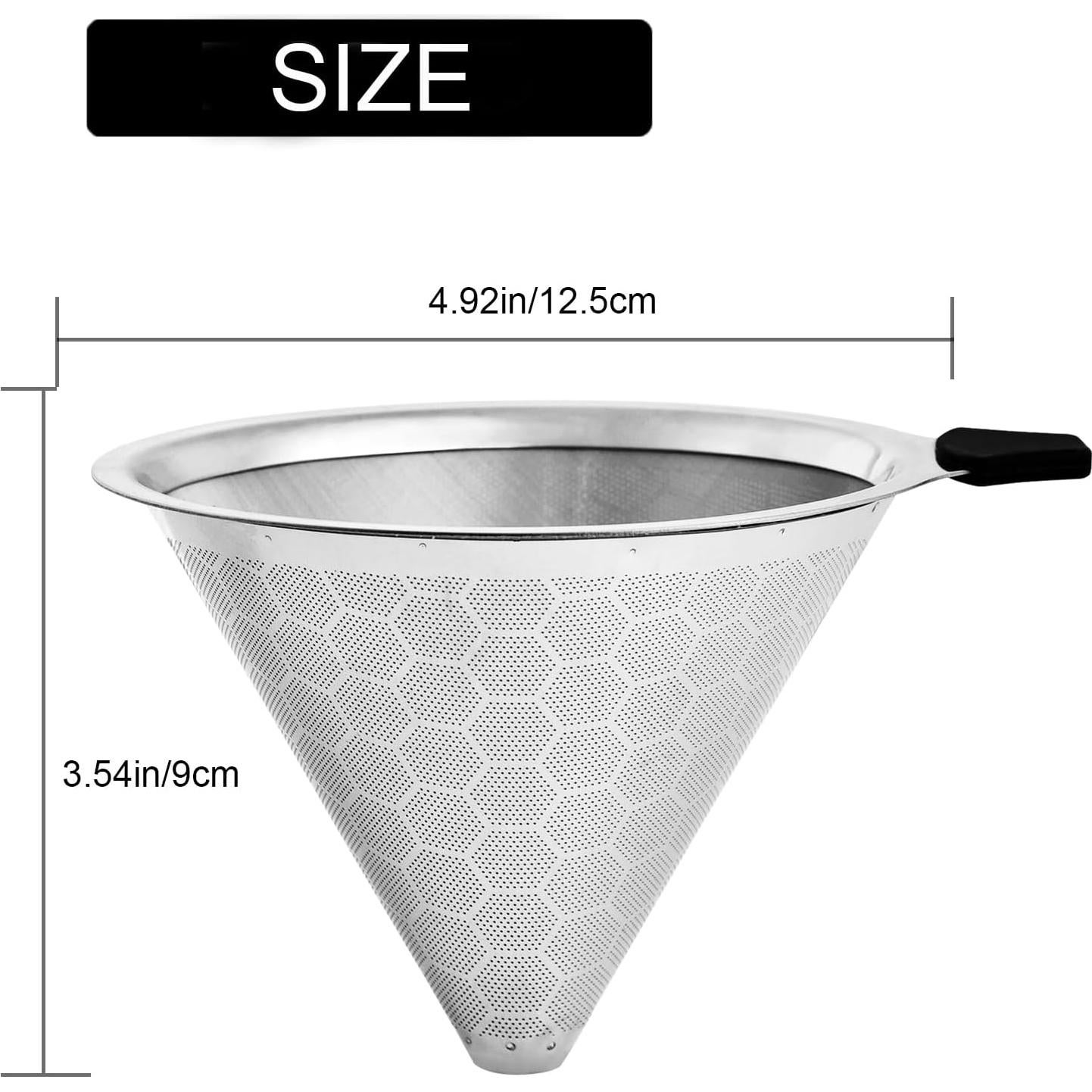 Filtro de café de goteo GLMMIR de acero inoxidable reutilizable
