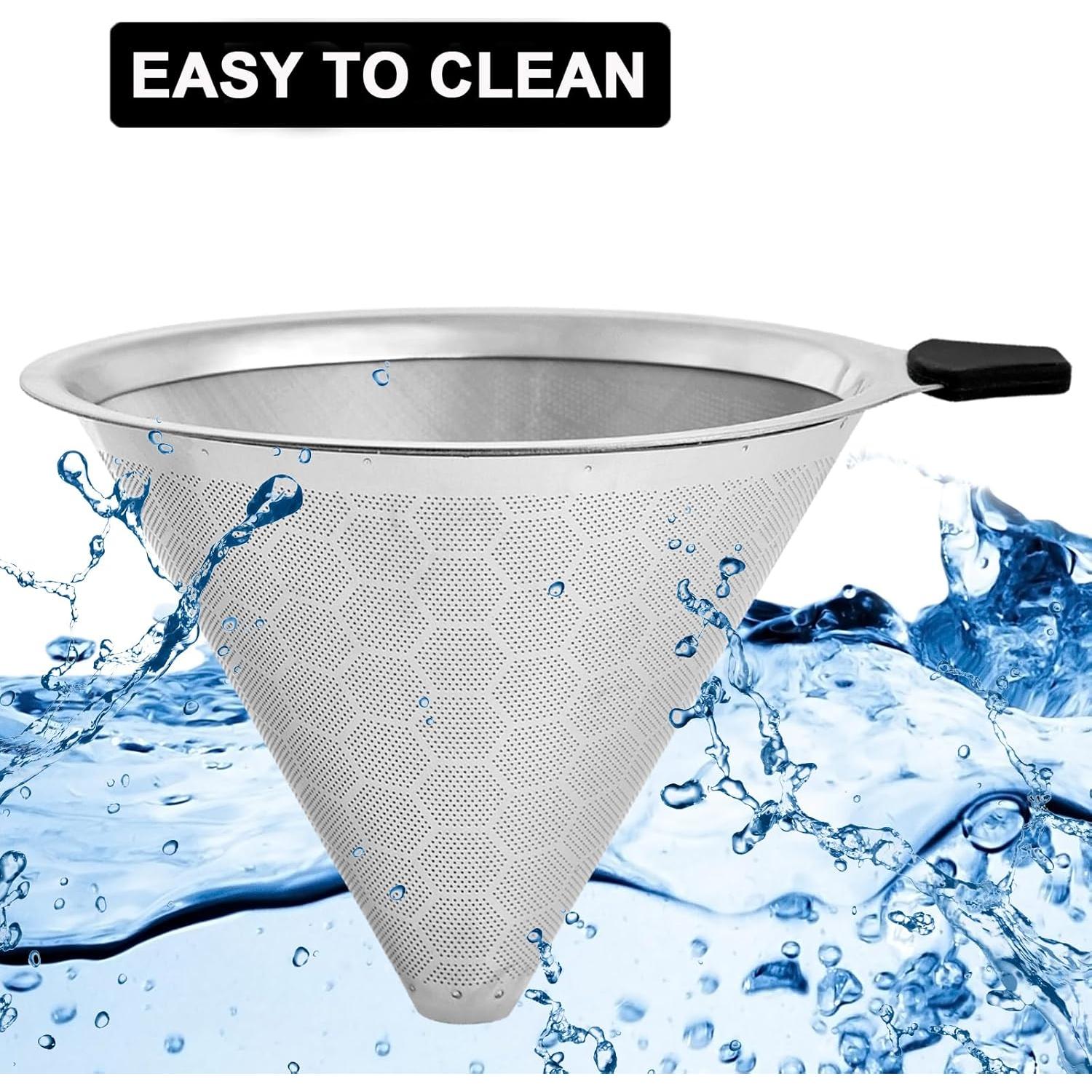 Filtro de café de goteo GLMMIR de acero inoxidable reutilizable