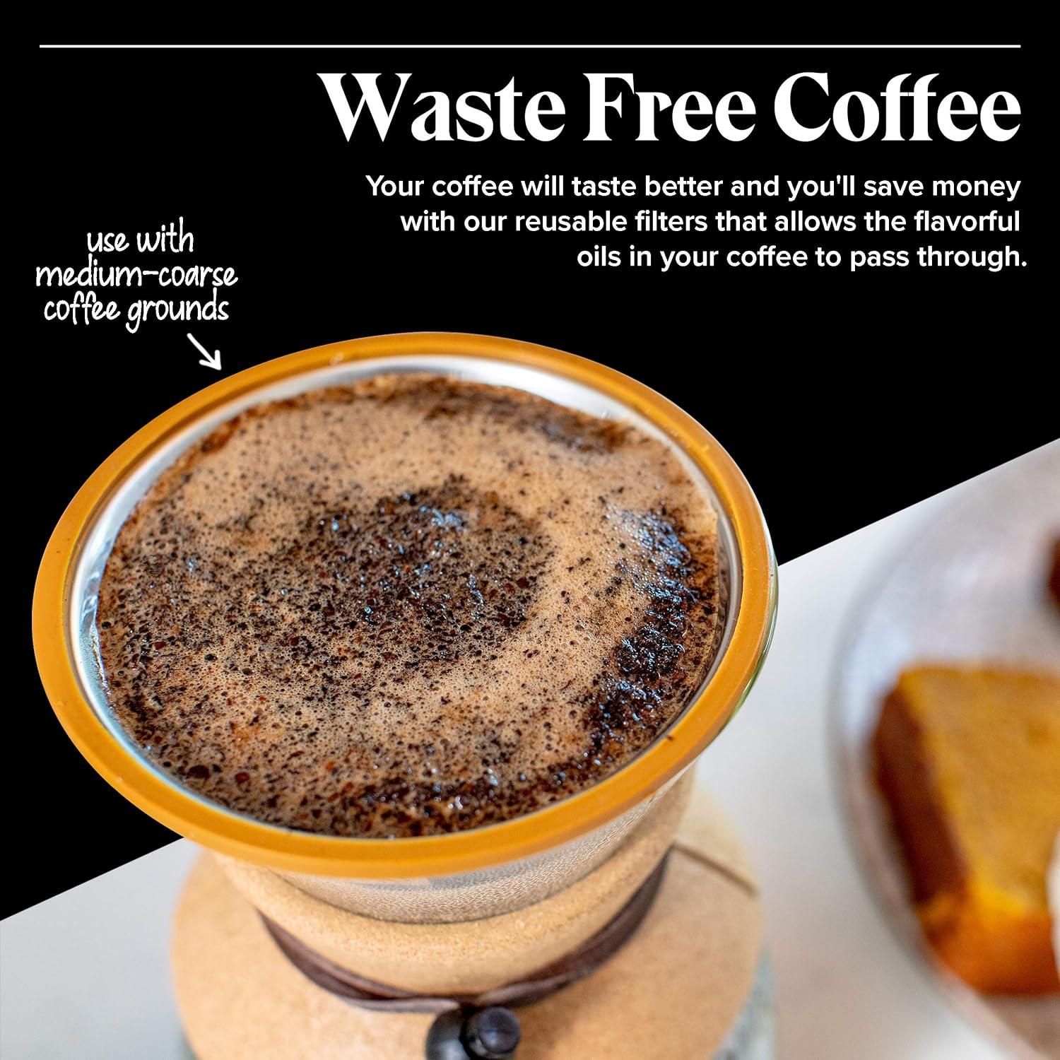 Vertedor de Café Willow & Everett - Filtro Reutilizable Acero Inoxidable