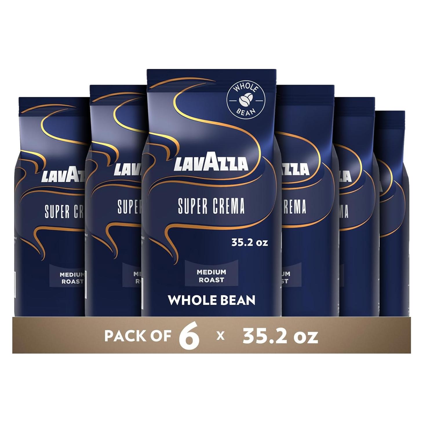 Café en Grano Lavazza Super Crema 1 kg Tostado Medio Espresso