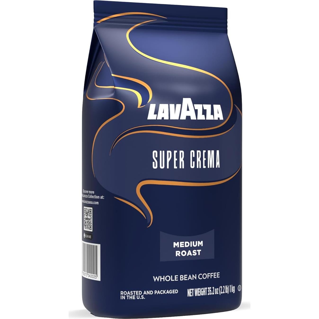 Café en Grano Lavazza Super Crema 1 kg Tostado Medio Espresso