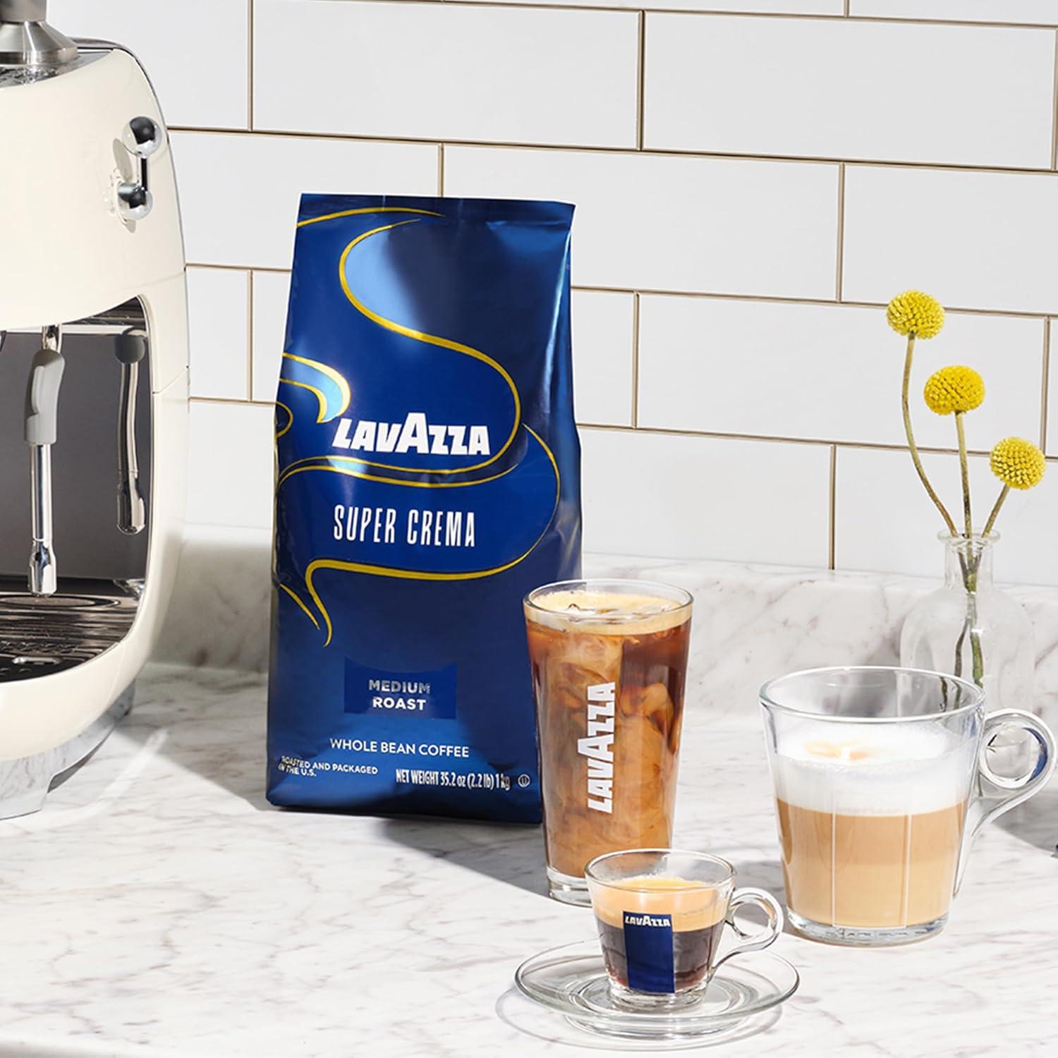 Café en Grano Lavazza Super Crema 1 kg Tostado Medio Espresso