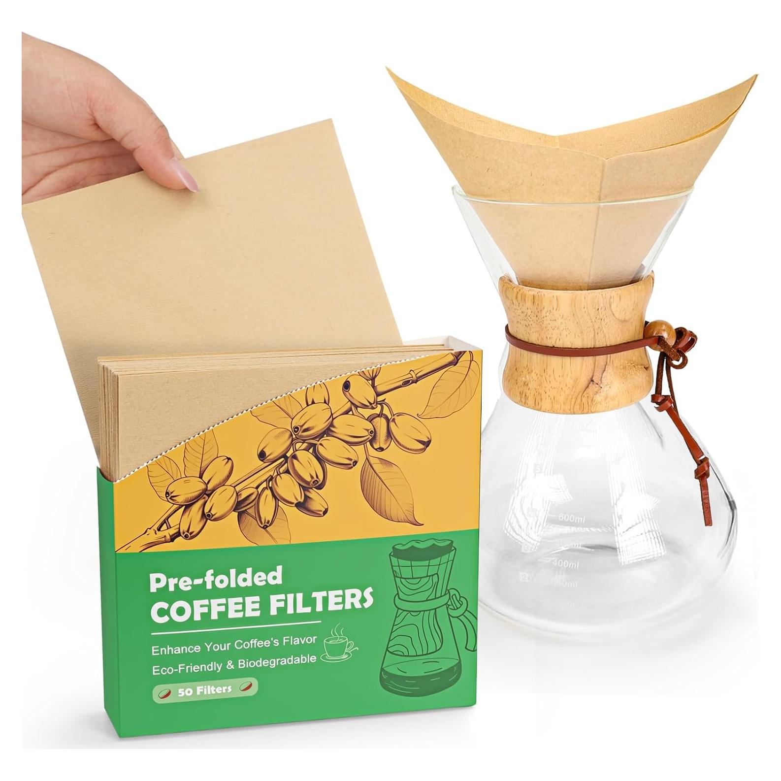 Filtros de café desechables BYKITCHEN 50 unidades 6"