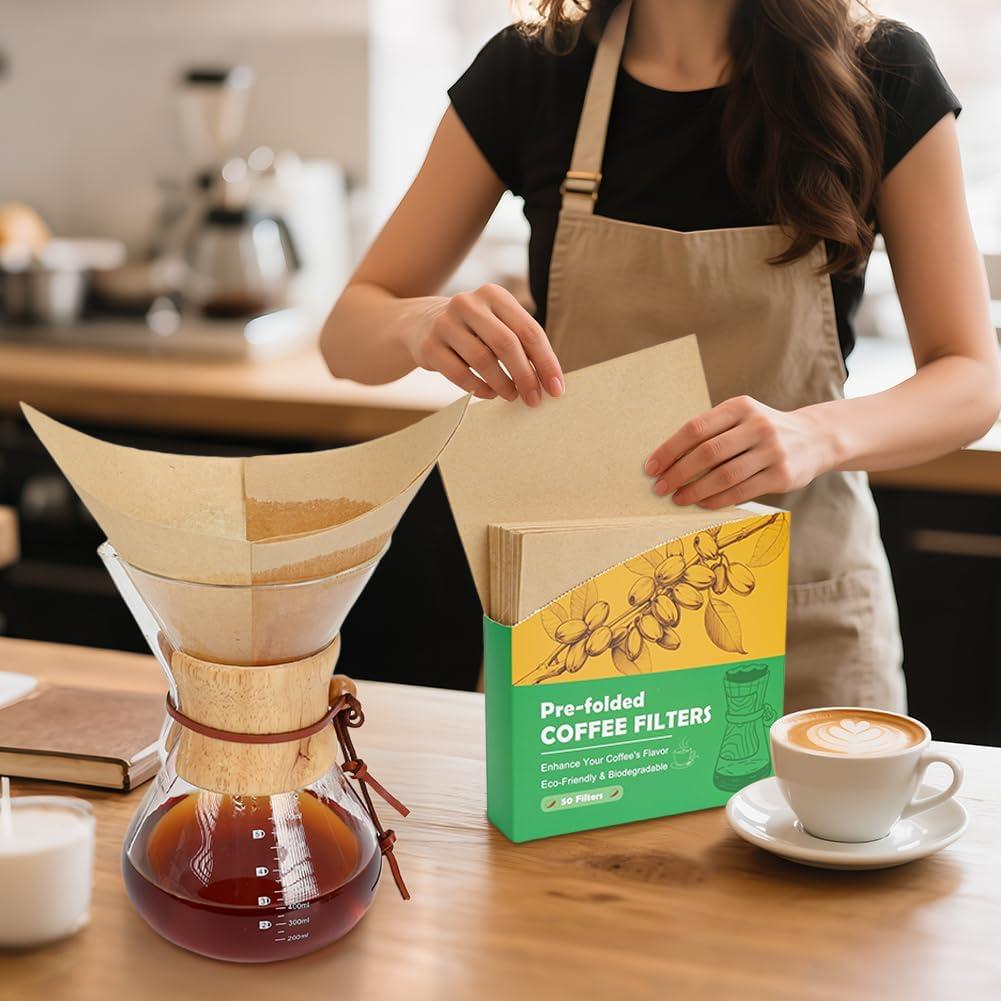 Filtros de café desechables BYKITCHEN 50 unidades 6"