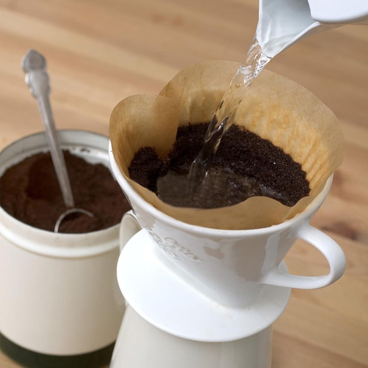 200 Filtros de Café Prudiut No. 2 Desechables Sin Blanquear