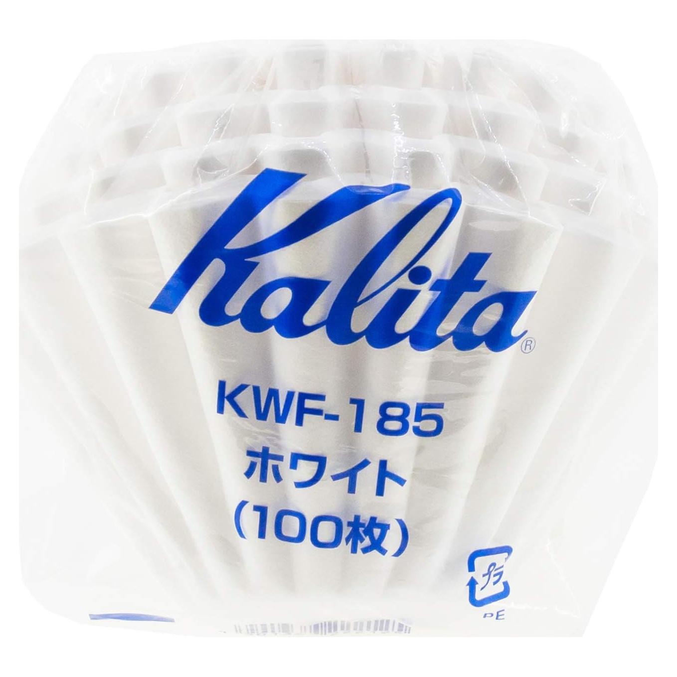 Filtros de café de papel Kalita Wave 185 - 100 unidades