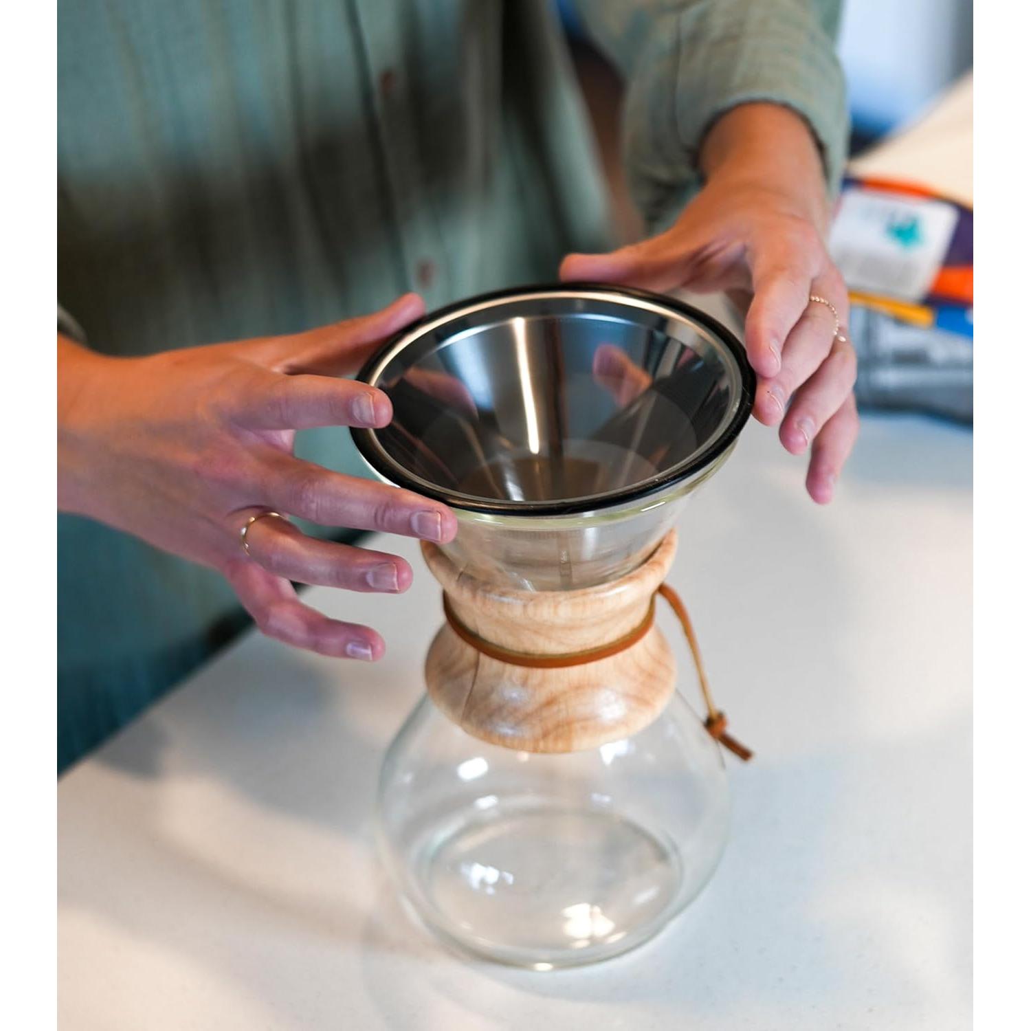 Filtro de café reutilizable Quell para Chemex 6-10 tazas