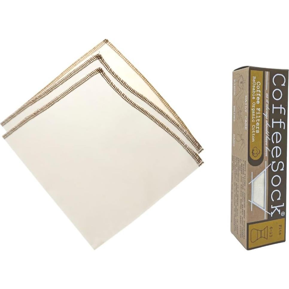 Filtros de café reutilizables CoffeeSock 2 pk Algodón Orgánico