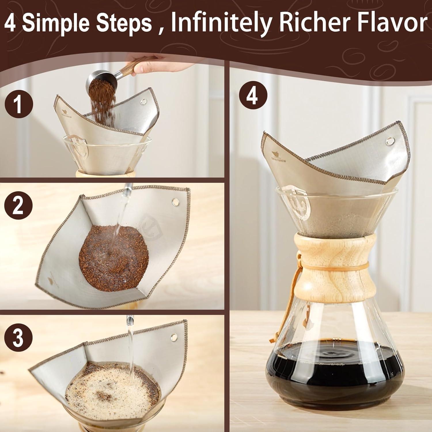 Filtro de café reutilizable Dailybrew de acero inoxidable 304